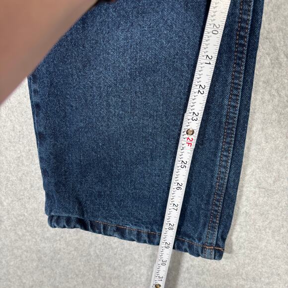 Flannel Lined Jean Women 12 Short Insulated Warm Thermal Soft Pink Plaid Outdoor - Picture 8 of 11